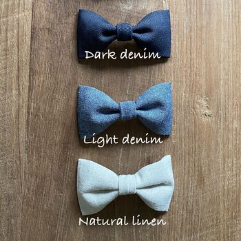 Matching Bow Ties, Father And Son Dickie Bow Tie Set, 2 of 7