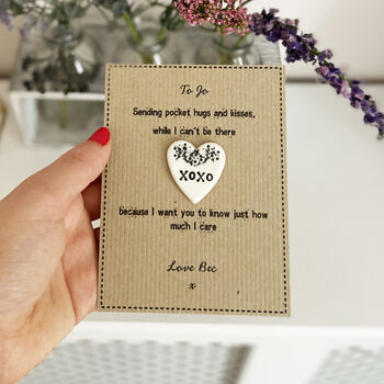 Porcelain Pocket Xoxo With Personalised Card, 3 of 9