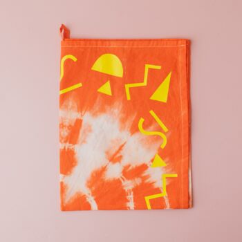 The Memphis Vinyl And Shibori Tea Towel Kit, 9 of 9