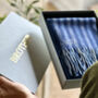 Personalised Blue Wool Scarf In A Luxury Gift Box, thumbnail 1 of 1