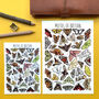 Moths Of Britain Watercolour Postcard, thumbnail 2 of 9