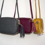 Cross Body Leather Personalised Handbag Winter Colours, thumbnail 1 of 12