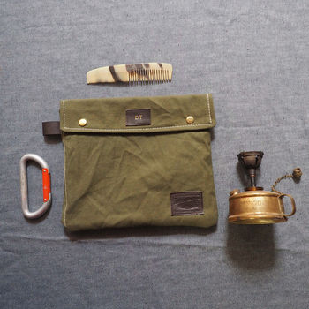 Washbag Recycled From 1940's Bivouac Tents, 6 of 7