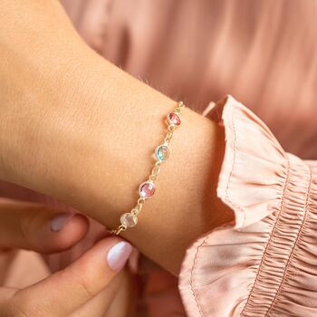 Create Your Own Personalised Family Birthstone Bracelet, 6 of 12