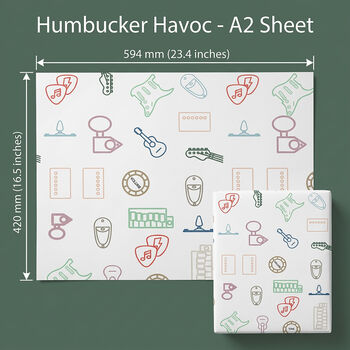 Humbucker Havoc Wrapping Paper, 3 of 4