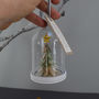 Personalised Paper Christmas Tree Glass Dome Decoration, thumbnail 11 of 12