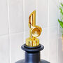 Matt Black Glass Oil / Vinegar Pourer Bottle With Personalised Label, thumbnail 2 of 7