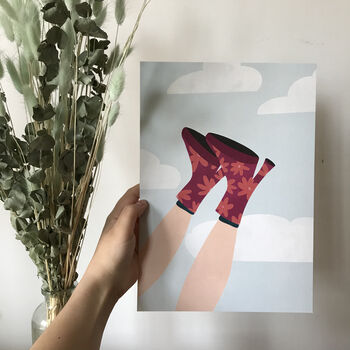 Heels In The Air Art Print, 3 of 3