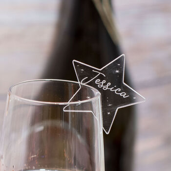 Any Occasion Acrylic Star Wine Glass Charms, 2 of 4