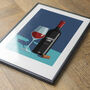 Personalised Wine Bottle Art Print, thumbnail 8 of 8