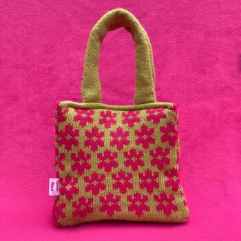Blossom Knitted Mini Box Bag, 11 of 12