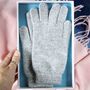 Personalised Hearts Cashmere Wool Warm Winter Gloves, thumbnail 8 of 10