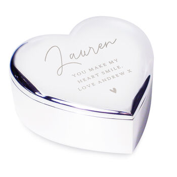 Personalised Heart Shaped Trinket Box, 5 of 5