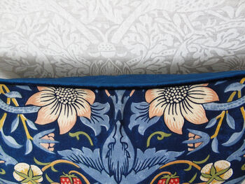 Blue Strawberry Thief William Morris 18' Cushion Cover, 4 of 6