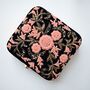 Ehsaas, Black Peach Embellished Clutch, thumbnail 1 of 2