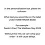 Personalised Honeymoon Sand Bottle, thumbnail 9 of 9