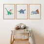 Personalised Triceratops Children's Print, thumbnail 7 of 9