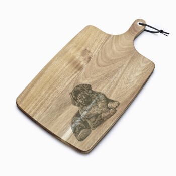 Personalised Newfoundland Engraved Acacia Serving Board, 5 of 10