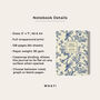 Personalised Toile De Jouy Notebook, thumbnail 5 of 9