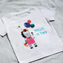 Little Zebra Birthday Name And Age T Shirt, thumbnail 2 of 4