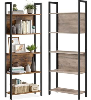 Five Tier Storage Shelf Bookshelf Shelvings Unit Rack, 8 of 8