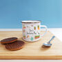 Personalised Gardening Enamel Mug, thumbnail 4 of 6