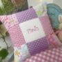 Pink And Purple Name Cushion, thumbnail 8 of 8