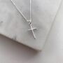 Sterling Silver Dainty Crucifix Necklace, thumbnail 1 of 3