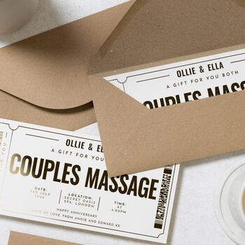 Personalised Couples Spa Day Massage Gift Voucher, 8 of 9