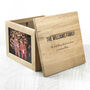 Personalised We Are Family Oak Photo Keepsake Box, thumbnail 1 of 6