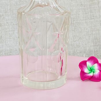Vintage Decorative Cut Glass Crystal Perfume Bottle ~ 35, 5 of 8