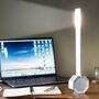 Octagon One Desk Lamp Aluminium, thumbnail 3 of 4