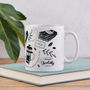 Book Lover's Favourite Things Mug, thumbnail 3 of 3