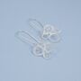 Sterling Silver Curlicue Earrings, thumbnail 3 of 4