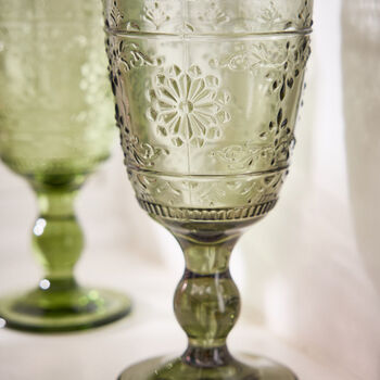 Set Of Four Fontaine Wine Goblets, 4 of 5
