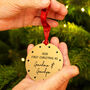 Personalised First Christmas As Grandparents Decoration, thumbnail 3 of 7