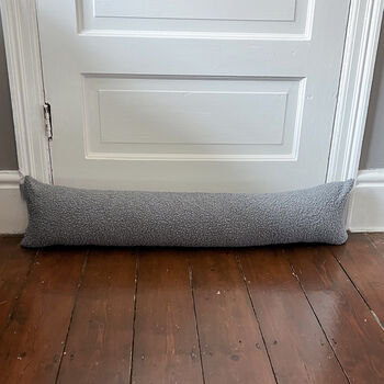 Sherpa Fluffy Sheep Door Draught Excluder Grey, 4 of 4