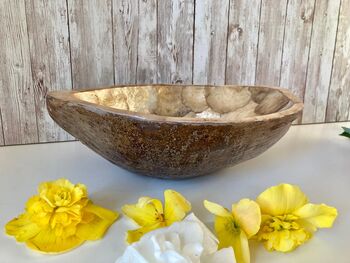 Coconut Shell Bowl With Pearlised Lining Natural Bowl, 9 of 10