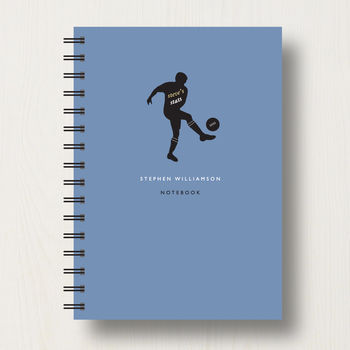 Personalised Football Lover's Journal Or Notebook, 6 of 10
