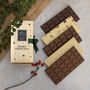 Organic Chocolate Selection In Gold Christmas Gift Box, thumbnail 1 of 3
