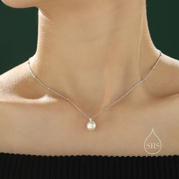 Genuine Freshwater Pearl Pendant Necklace, 6 of 10