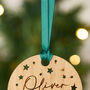 Personalised First Name Christmas Wooden Decoration, thumbnail 3 of 4