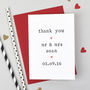 Personalised Wedding Thank You Card, thumbnail 1 of 2