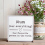 Personalised Mum Definition Wooden Sign, thumbnail 1 of 3