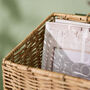 Rectangular Woven Wall Basket, thumbnail 4 of 6