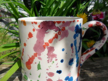 Tankard Mug In Paint Splashes Design, 4 of 8