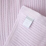 100% Organic Baby Blanket Dusty Pink, thumbnail 3 of 4