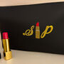 Personalised Lipstick Embroidered Monogrammed Bag, thumbnail 5 of 8