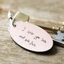 Personalised Handwriting Leather Tag Keyring, thumbnail 8 of 11