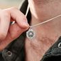 Travel Safe Compass St Christopher Silver Necklace, thumbnail 2 of 12